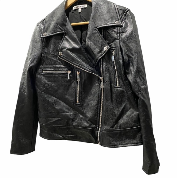 NWOT Elizabeth and James Faux Leather Moto Jacket - Picture 3 of 8